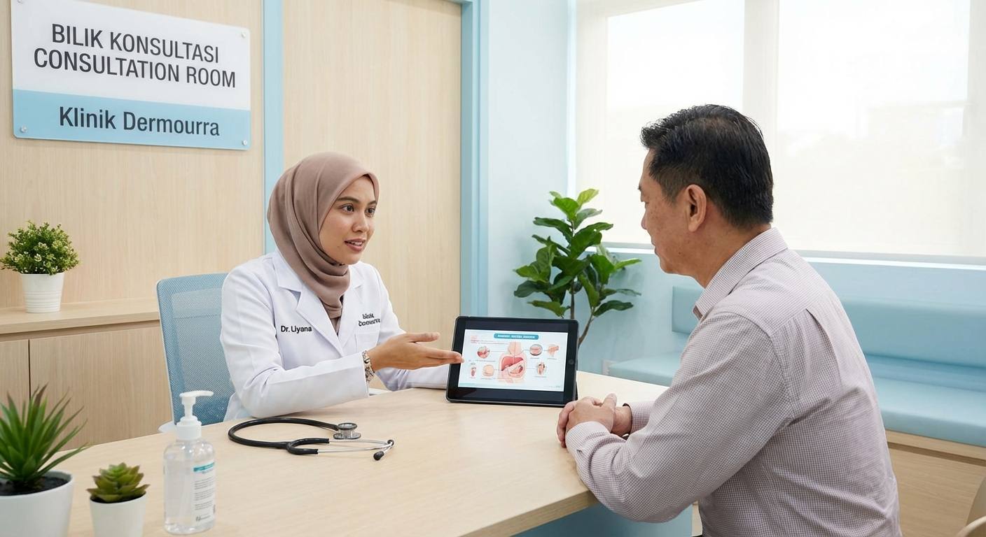 Pemandangan Klinik Dermourra, klinik mampu milik di Seri Manjung